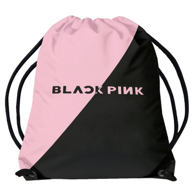 BLACKPINK | Vak - pytel přes rameno "BLACK/PINK", černý/růžový
