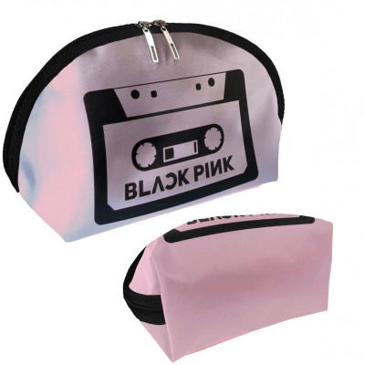 BLACKPINK | Kosmetická taška BLACKPINK "Tape", černá/růžová