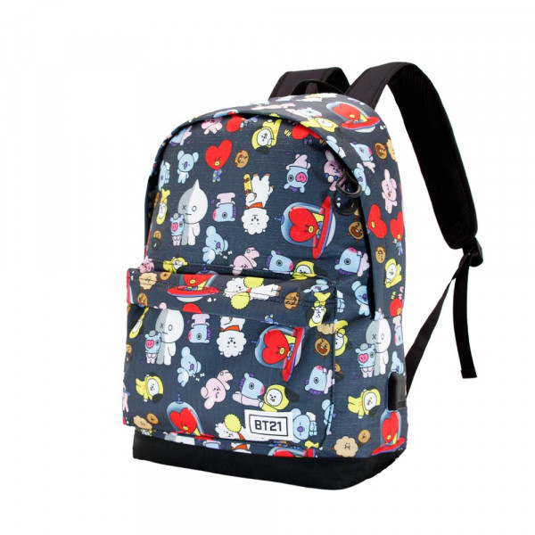 BTS | Batoh BT21 „Universtar“, šedý, USB, 19l