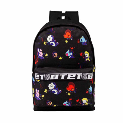 BTS | Batoh BTS „BT21 Squad“, černý, 20l