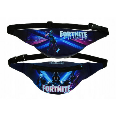 Fortnite | Ledvinka taška  přes rameno "Season X  + Logo", modrá/černá
