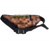 Minecraft | Ledvinka taška  přes rameno "Minecraft  Pixely", zelená/hnědá