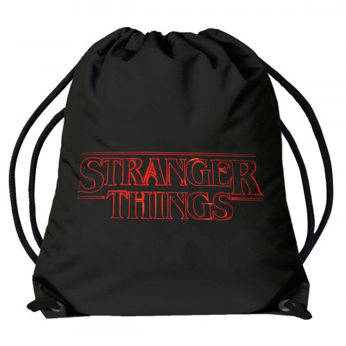 STRANGER THINGS | Vak - pytel přes rameno STRANGER THINGS,  černý,  logo  