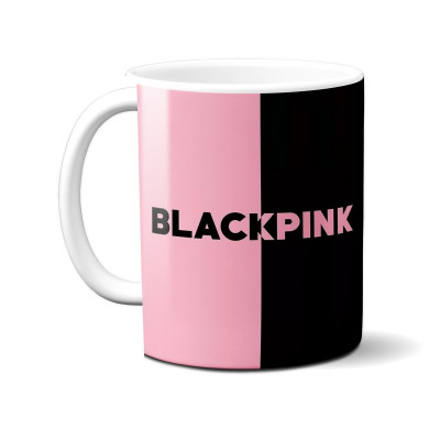 BLACKPINK | Hrnek BLACKPINK "BLACK/PINK", černá/růžová, 320ml 