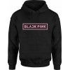 BLACKPINK | Mikina s kapucí BLACKPINK, černá, "Logo BLΛƆKPIИK" - DĚTSKÁ VELIKOST
