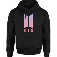 BTS | Mikina s kapucí BTS, černá, "Logo LY"