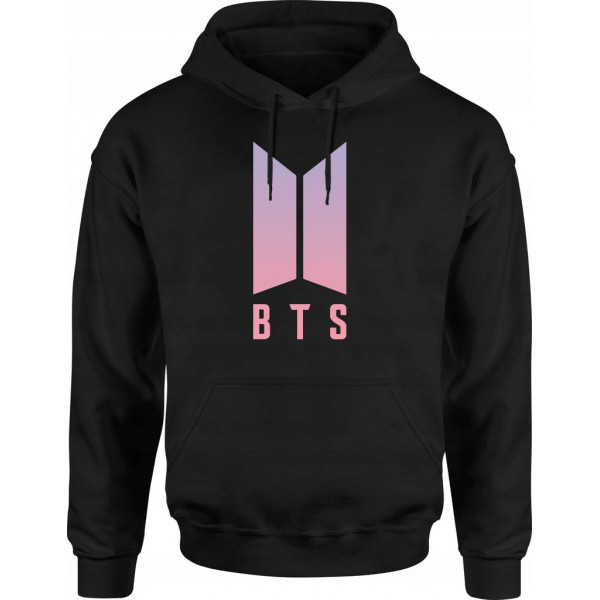 BTS | Mikina s kapucí BTS, černá, "Logo LY"