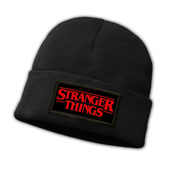 STRANGER THINGS | Čepice pletená s nášivkou STRANGER THINGS, one size