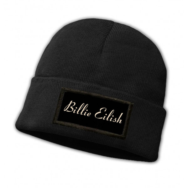 Billie Eilish | Čepice pletená s nášivkou Billie Eilish "Logo new", one size