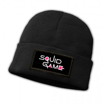 Squid Game | Čepice pletená s nášivkou Squid Game "Logo", one size