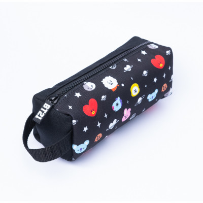 BTS | Školní penál, tuba, "BT21 Cool Collection", černé