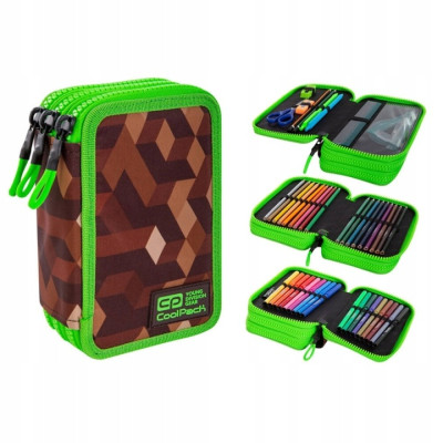 Minecraft | Školní vybavený penál Minecraft  design Pixely