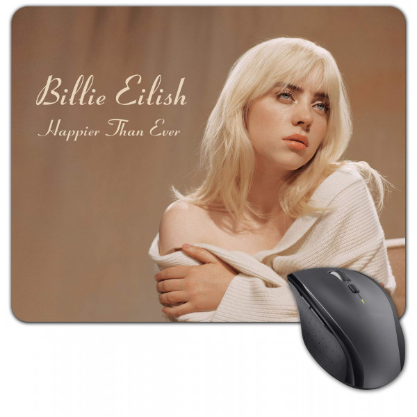 Billie Eilish | Podložka pod myš Billie Eilish "Happier Than Ever", látková, S