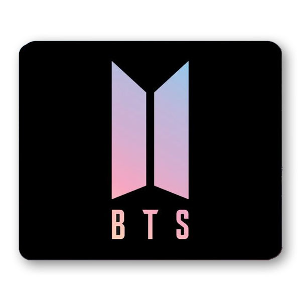 BTS | Podložka pod myš,  logo BTS, látková