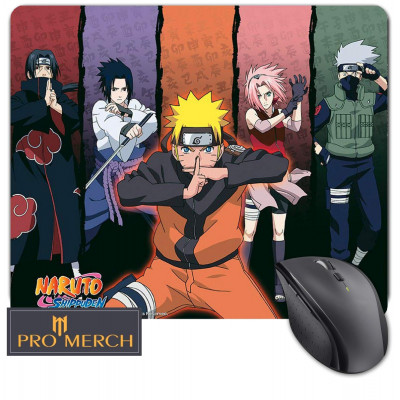 NARUTO | Podložka pod myš NARUTO "Tým", látková, S