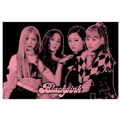 BLACKPINK | Plakát BLACKPINK  "Group Pink" 91.5 cm x 61 cm