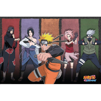 NARUTO | Plakát NARUTO SHIPPUDEN "Naruto & spojenci", 91.5 cm x 61 cm