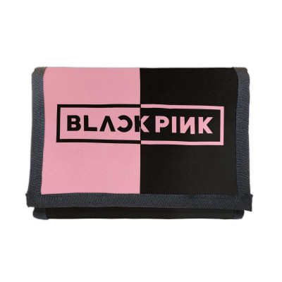 BLACKPINK | Peněženka BLACKPINK, "BLACK/PINK", černá/růžová