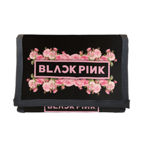 BLACKPINK | Peněženka BLACKPINK, "Roses", černá/růžová