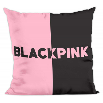 BLACKPINK | Polštář  BLACKPINK "BLACK/PINK", černá/růžová, 40x40 cm