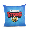 BRAWL STARS | Polštář Brawl Stars "Logo", modrý,  40x40 cm