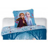 Frozen | Povlečení - Ledové Království Anna & Elsa & Olaf, bavlněné, modré, 140x200, 70x90