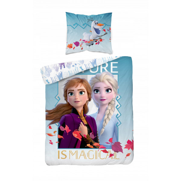 Frozen | Povlečení Frozen 2 - Ledové království "Nature is Magical", bavlněné   140x200, 70x90