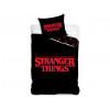 STRANGER THINGS | Povlečení "STRANGER THINGS " bavlněné, černé, 140x200, 70x90