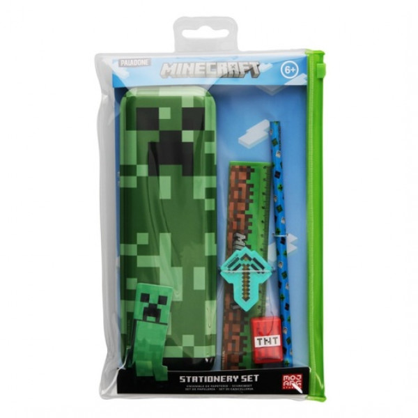 Minecraft | Sada školních pomůcek Minecraft "Creeper" - 5 dílů