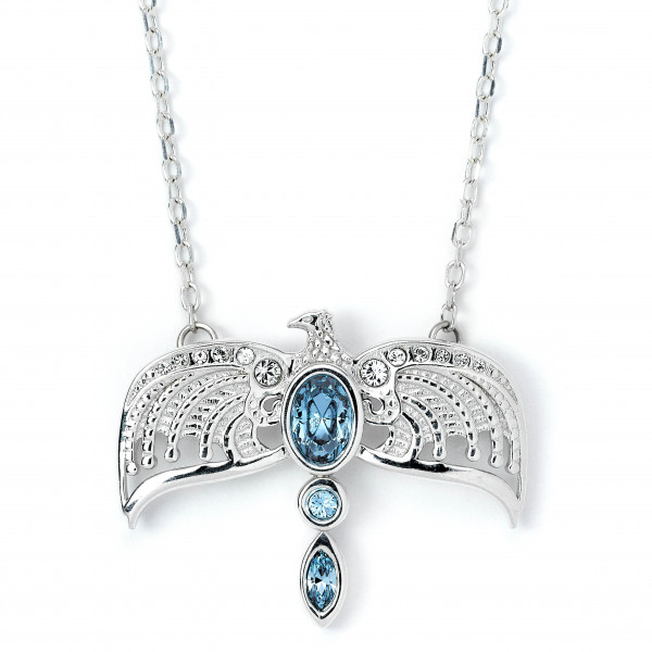 HARRY POTTER | Stříbrný náhrdelník Harry Potter "Diadém Roweny z Havraspáru" s krystaly SWAROVSKI - HPSN024