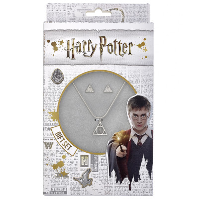 HARRY POTTER | Náhrdelník a náušnice Harry Potter - Relikvie smrti 