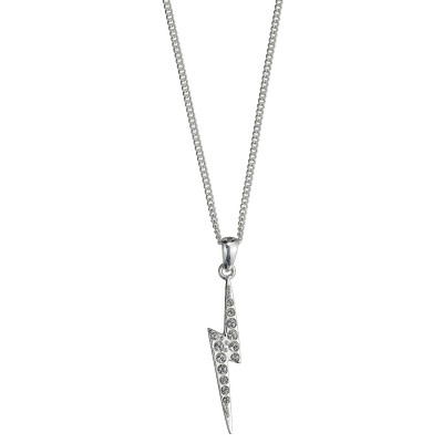 HARRY POTTER | Stříbrný náhrdelník Harry Potter "Blesk" s krystaly SWAROVSKI, HPSN001