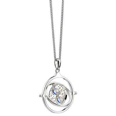 HARRY POTTER | Stříbrný náhrdelník Obraceč času s krystaly SWAROVSKI, HPSN021